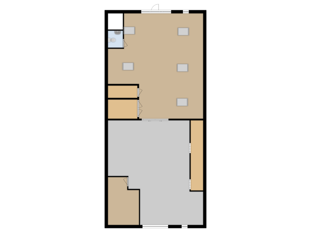 Bekijk plattegrond van Garage van Benedenberg 32