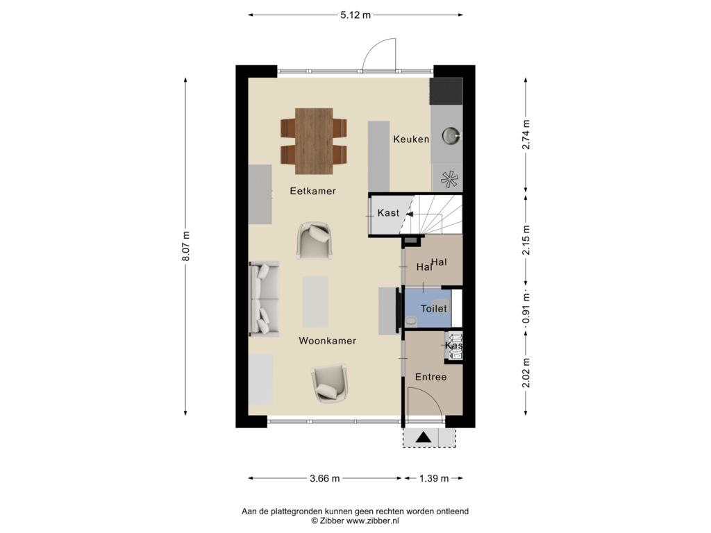 Bekijk plattegrond van Begane grond van Espenberg 53