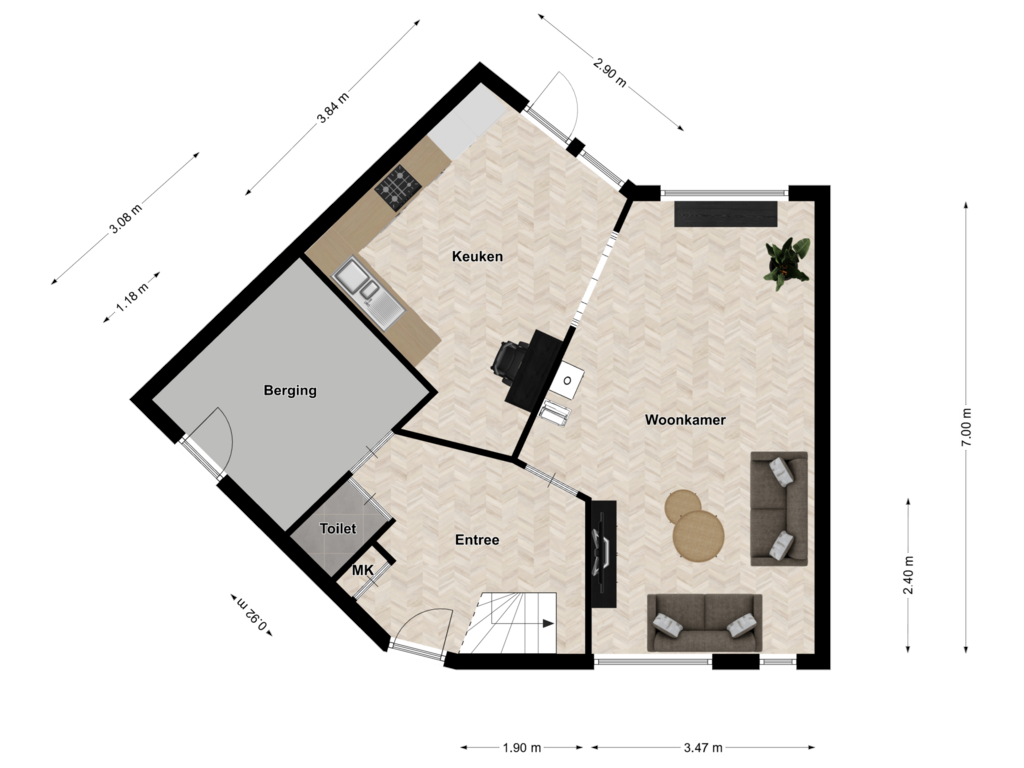 Bekijk plattegrond van Begane grond van Nijensteinheerd 252