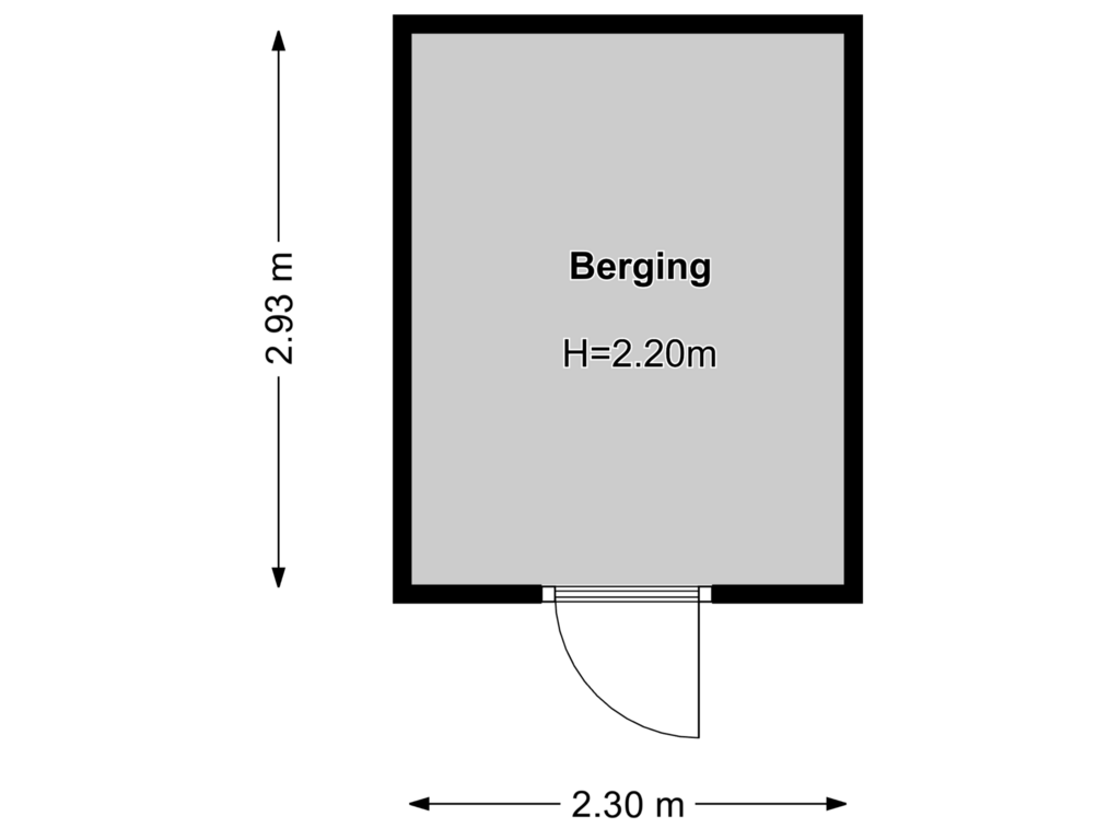 Bekijk plattegrond van Berging van Geallieerdenstraat 89