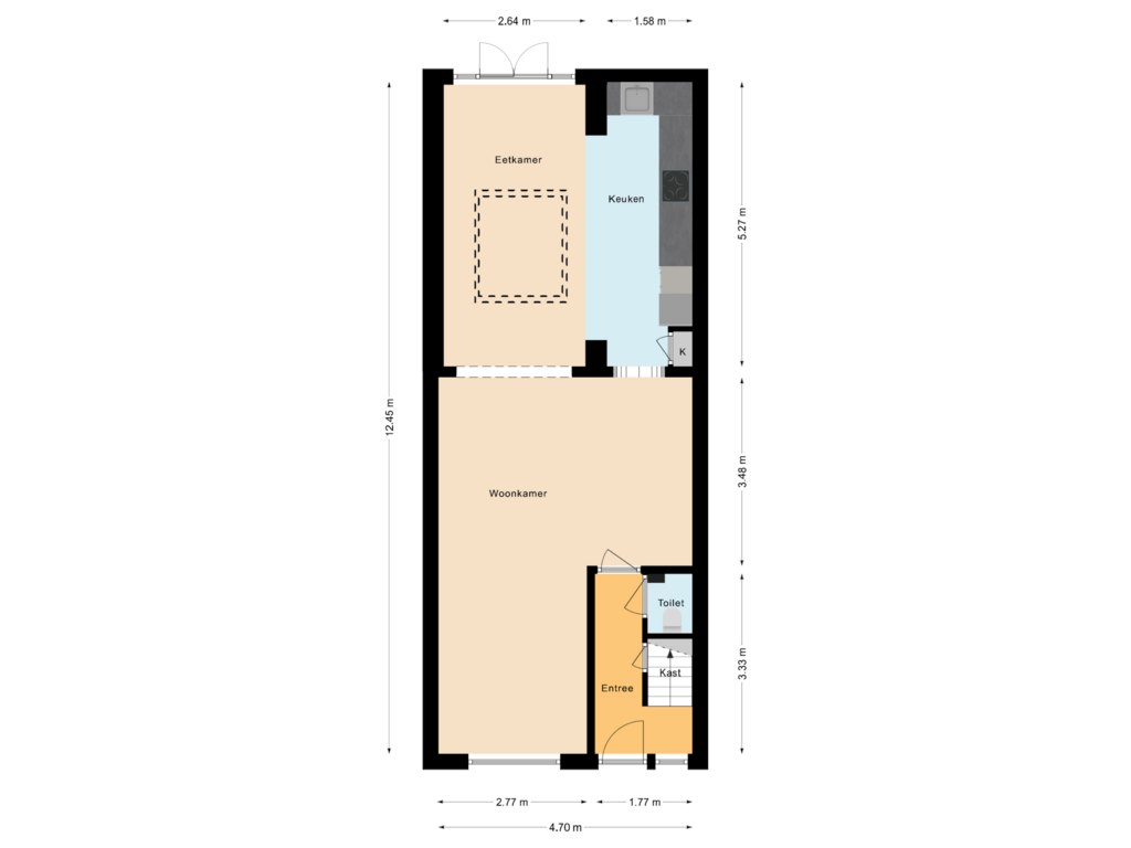 View floorplan of Begane Grond of Scholtenenk 42