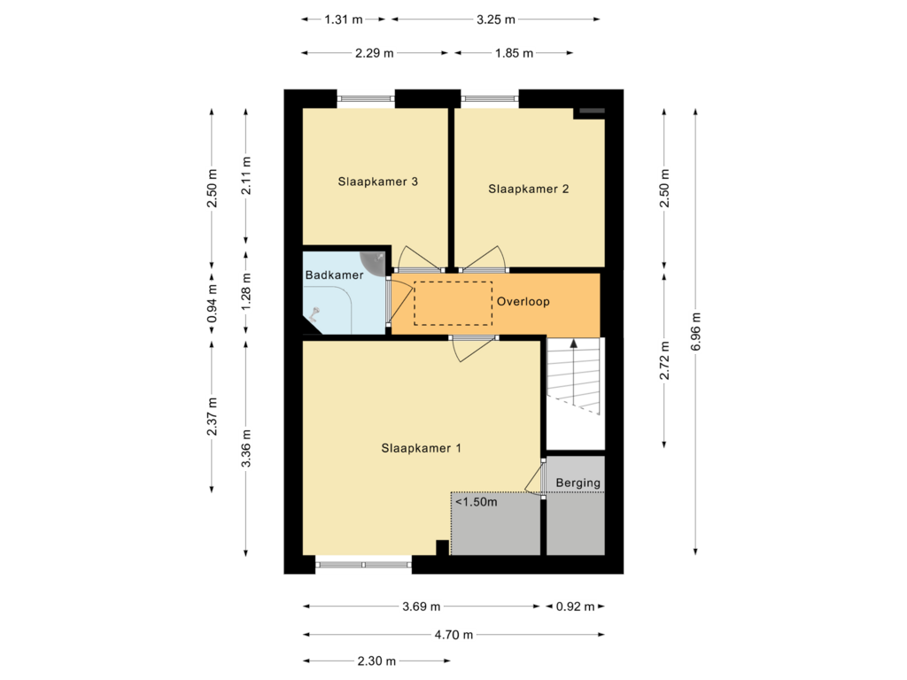 View floorplan of Eerste Verdieping of Scholtenenk 42