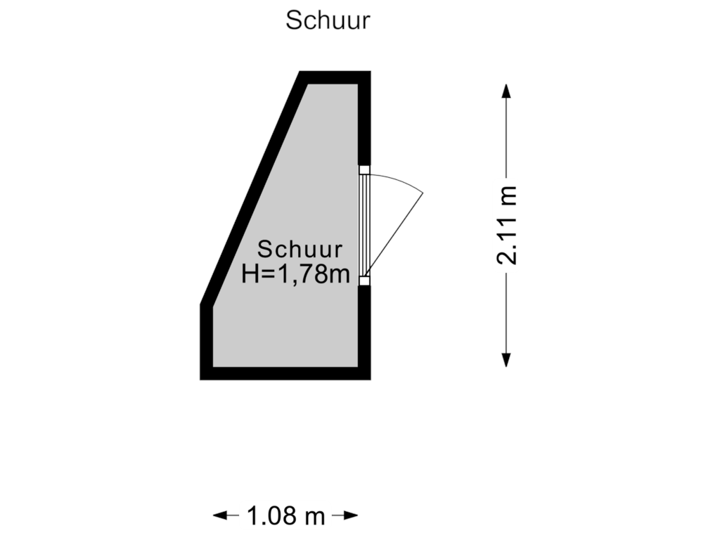 View floorplan of Schuur of Hulkwerf 27