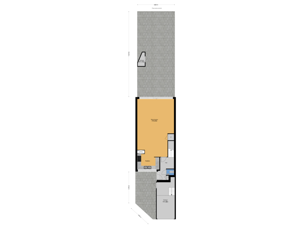 View floorplan of Perceeloverzicht of Hulkwerf 27