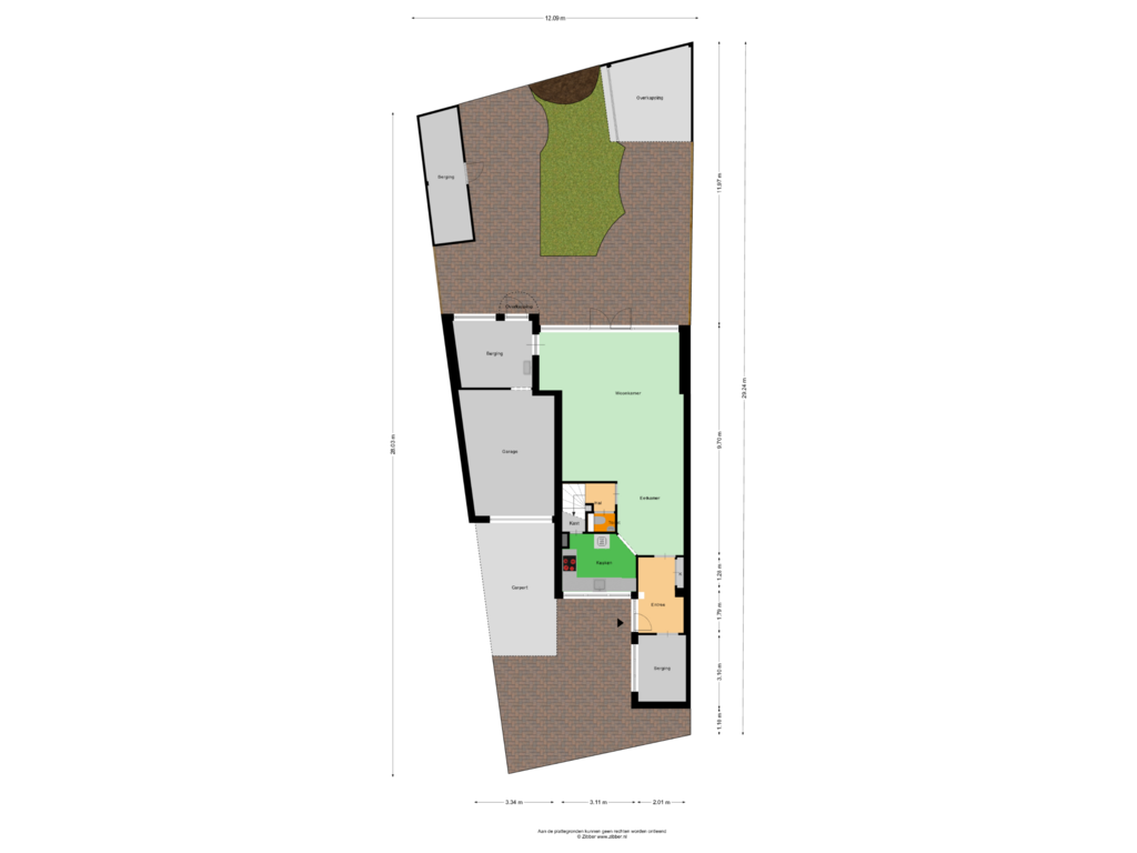 Bekijk plattegrond van Begane Grond Tuin van Chopinstraat 20