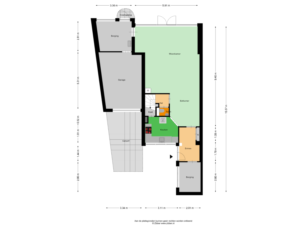 Bekijk plattegrond van Begane Grond van Chopinstraat 20