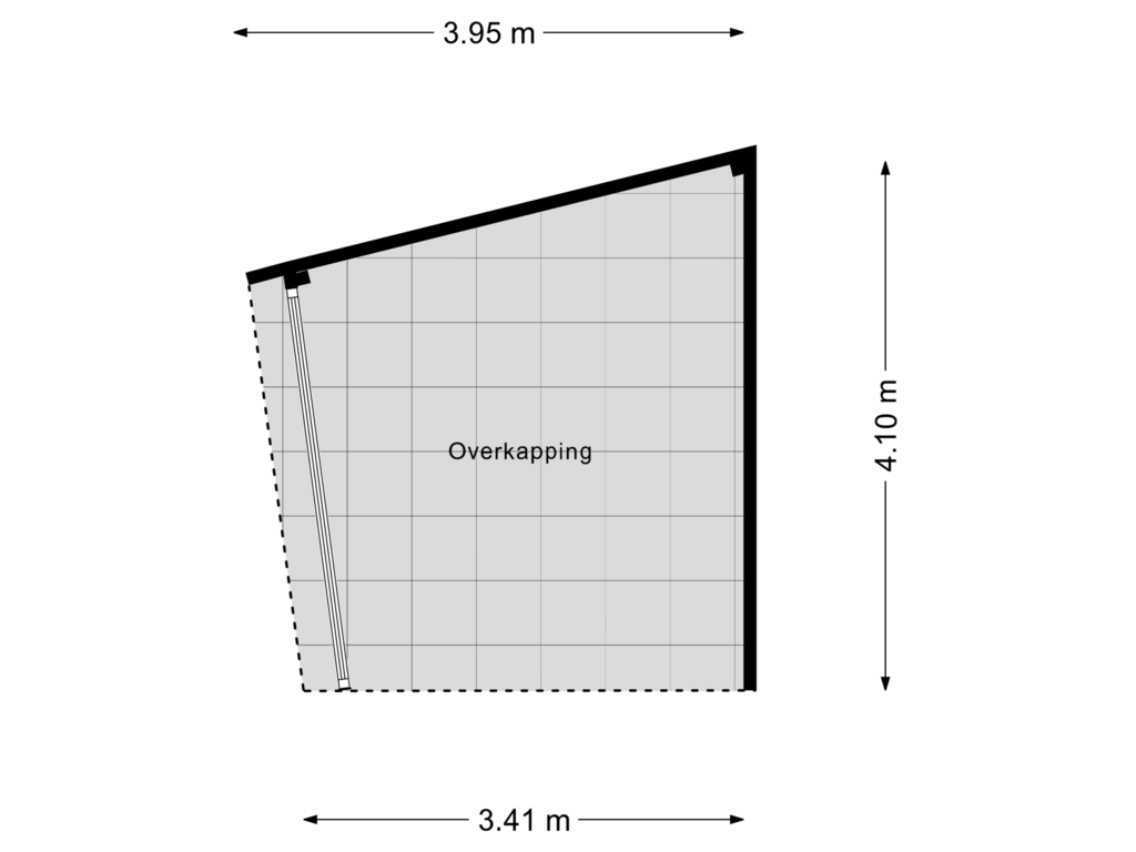 Bekijk plattegrond van Overkapping van Chopinstraat 20