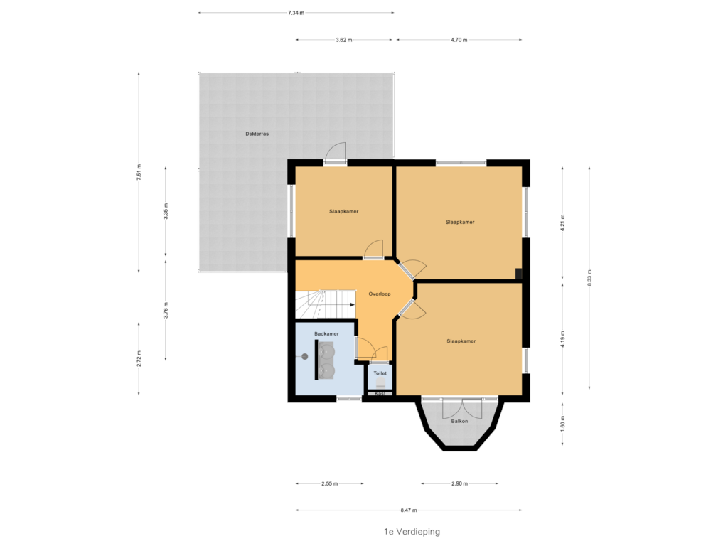 Bekijk plattegrond van 1e Verdieping van Berkenpark 19