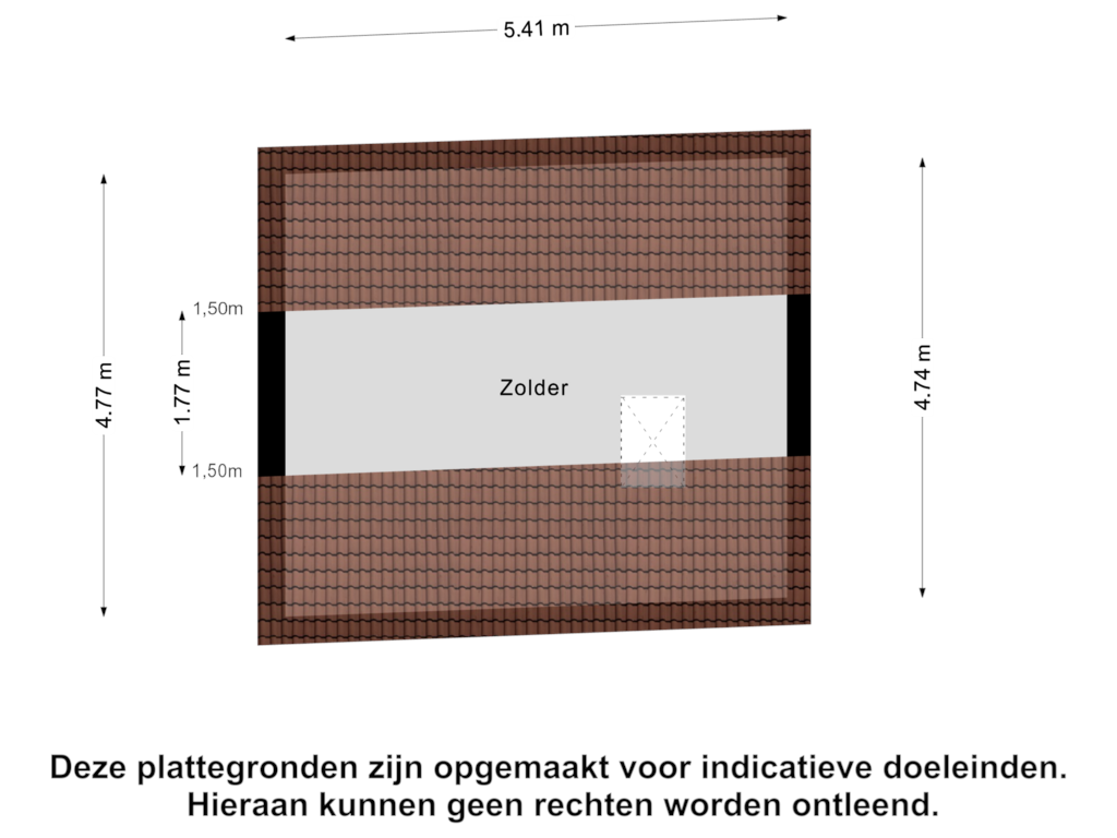 Bekijk plattegrond van Zolder van Spoordijkstraat 17