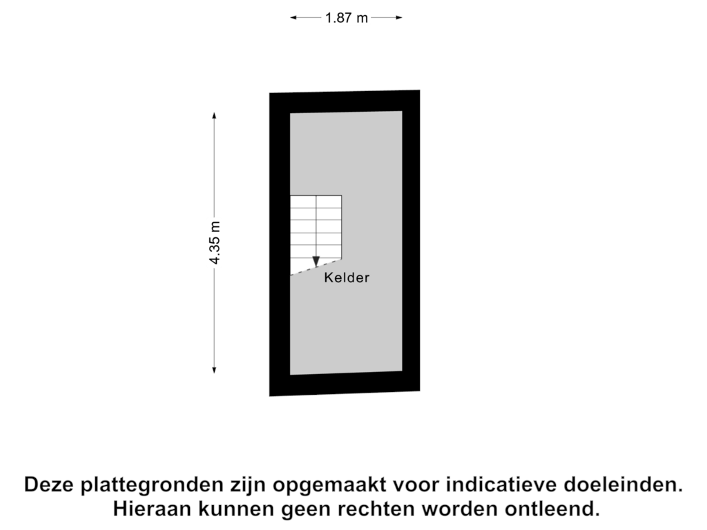 Bekijk plattegrond van Kelder van Spoordijkstraat 17