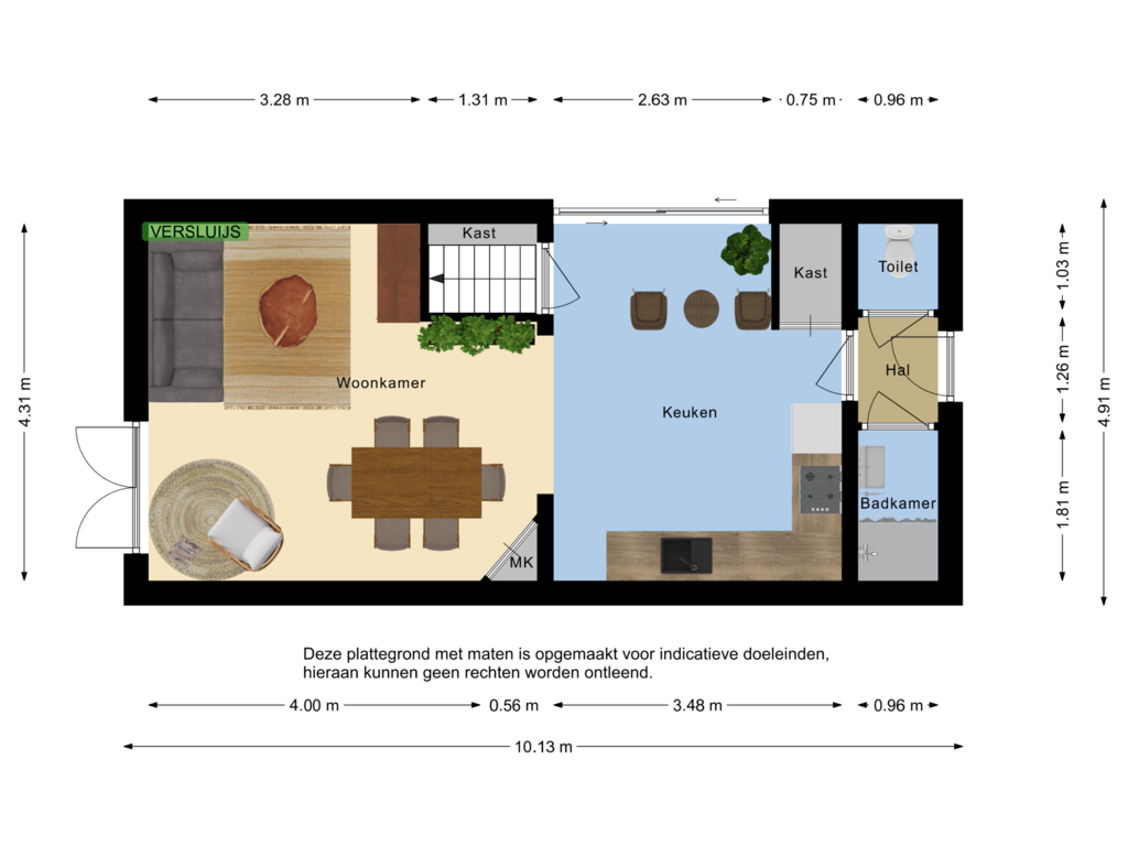 Bekijk plattegrond van First floor van Cathalijne Schans 51