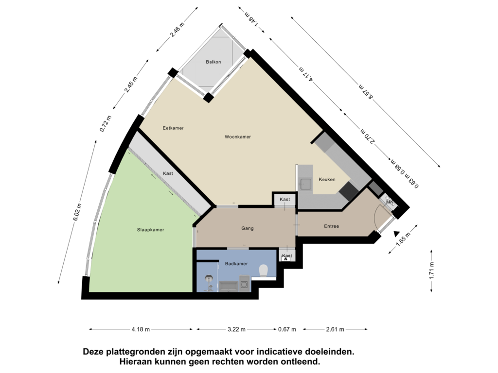 Bekijk plattegrond van Appartement van Luxemburglaan 88