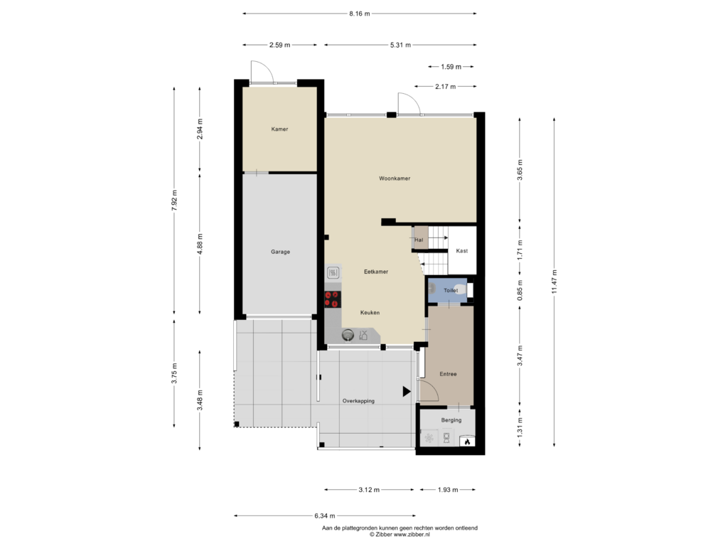 Bekijk plattegrond van Begane Grond van Dillingecamp 15