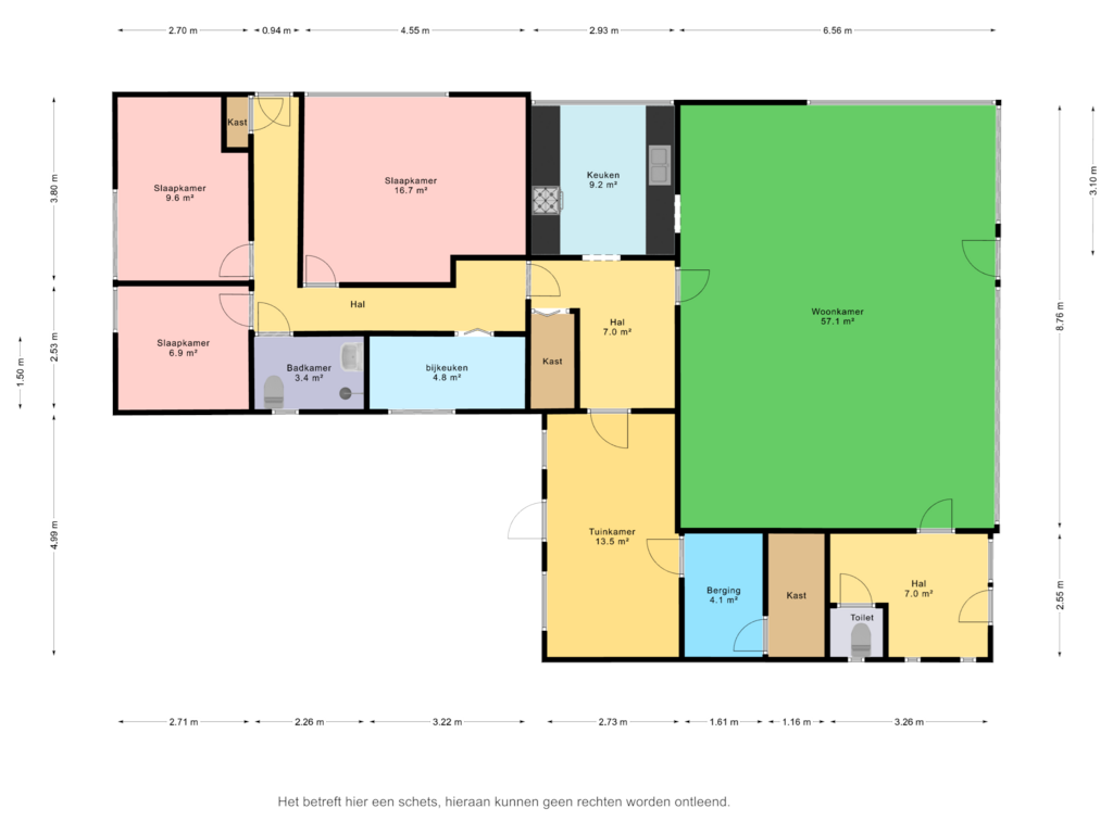 Bekijk plattegrond van Begane grond van Wilhelminastraat 21