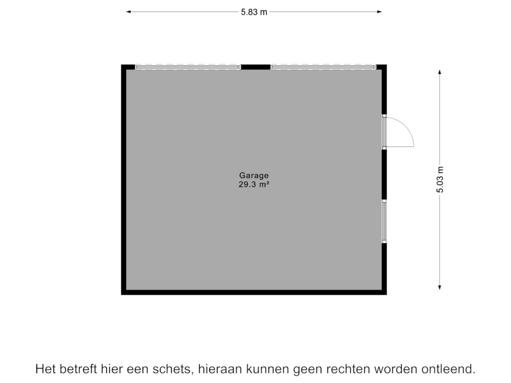 Bekijk plattegrond van Garage van Wilhelminastraat 21