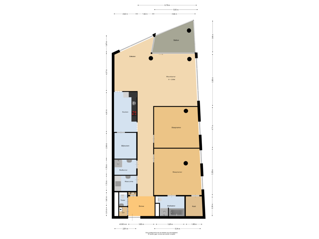 Bekijk plattegrond van Appartement van Bakboord 48