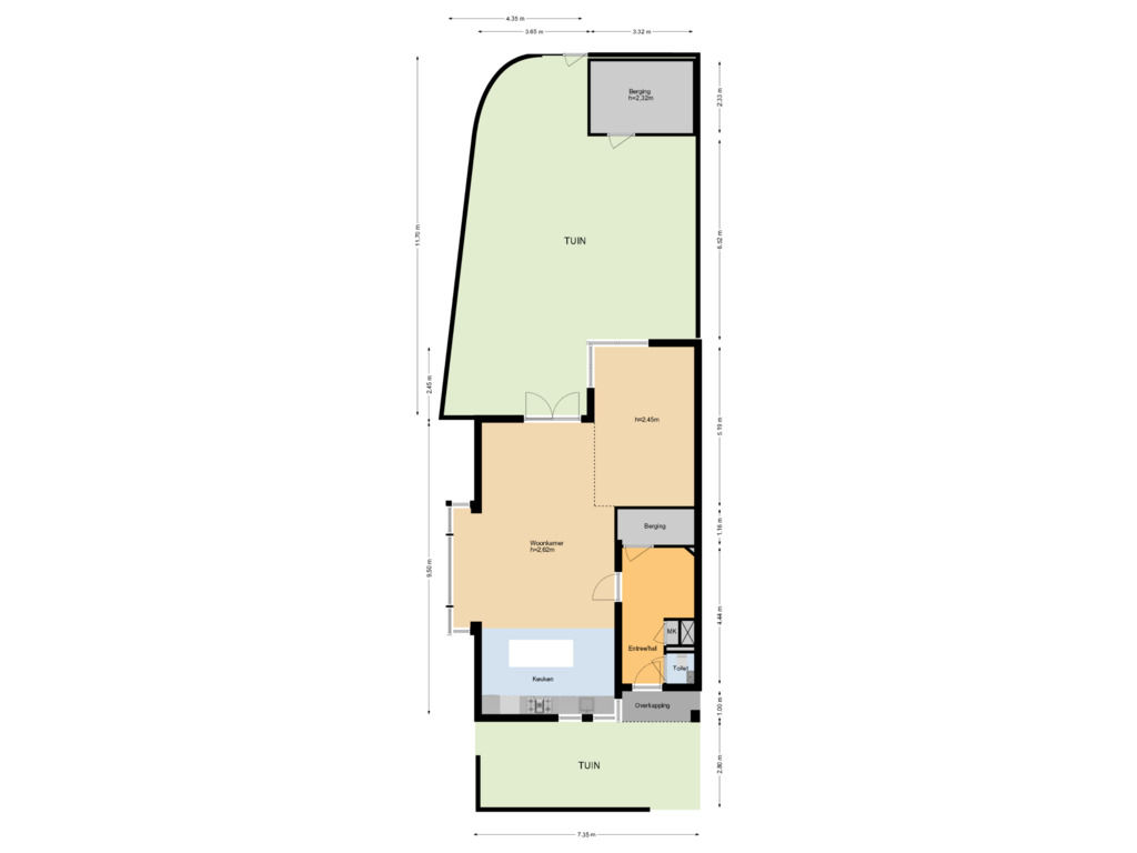 Bekijk plattegrond van Situatie van André de Jongstraat 2