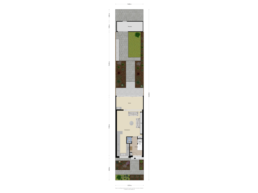 Bekijk plattegrond van Begane grond_ Tuin van Jeroen Boschstraat 30