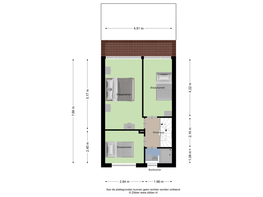 Bekijk plattegrond van Eerste verdieping van Jeroen Boschstraat 30