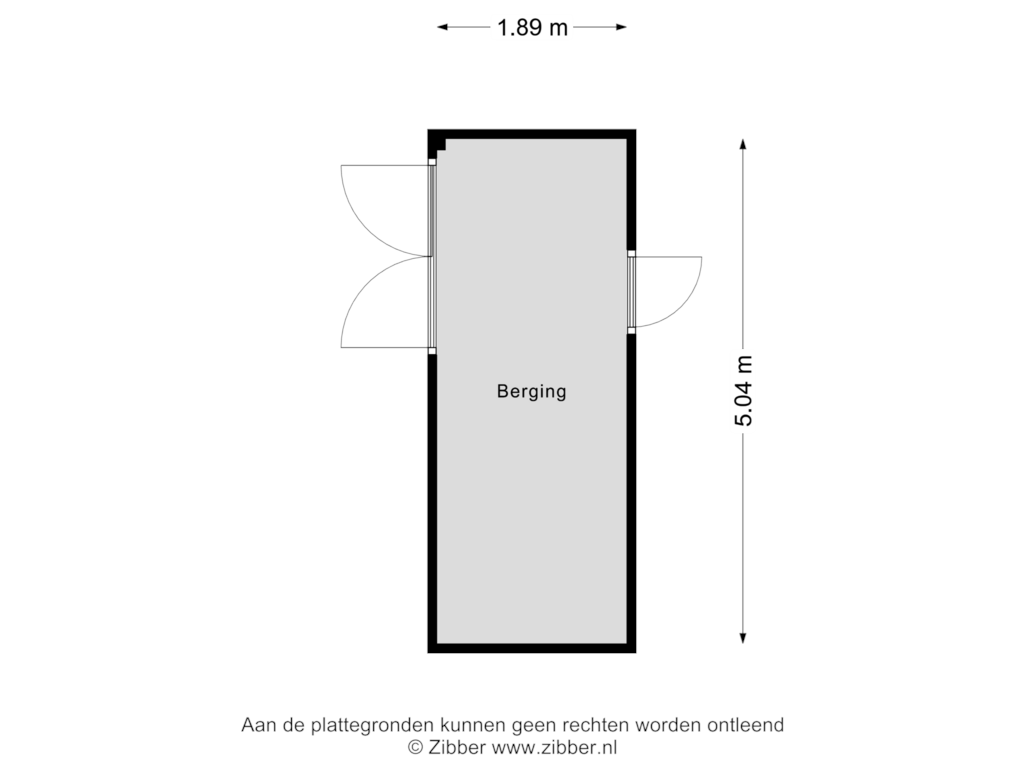 Bekijk plattegrond van Berging van Jeroen Boschstraat 30