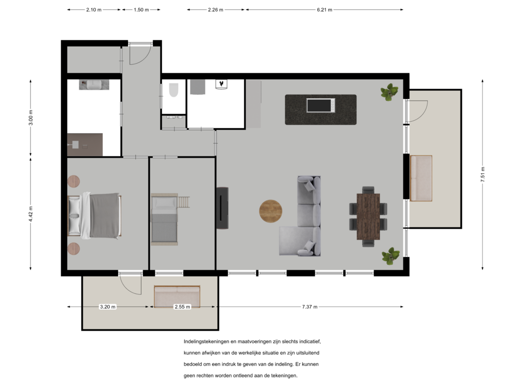 Bekijk plattegrond van First floor van Hongerlandsedijk 48