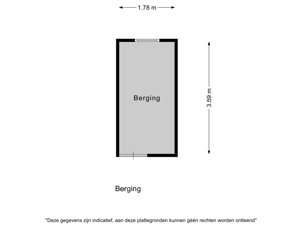 View floorplan of Berging of Uiverhof 126