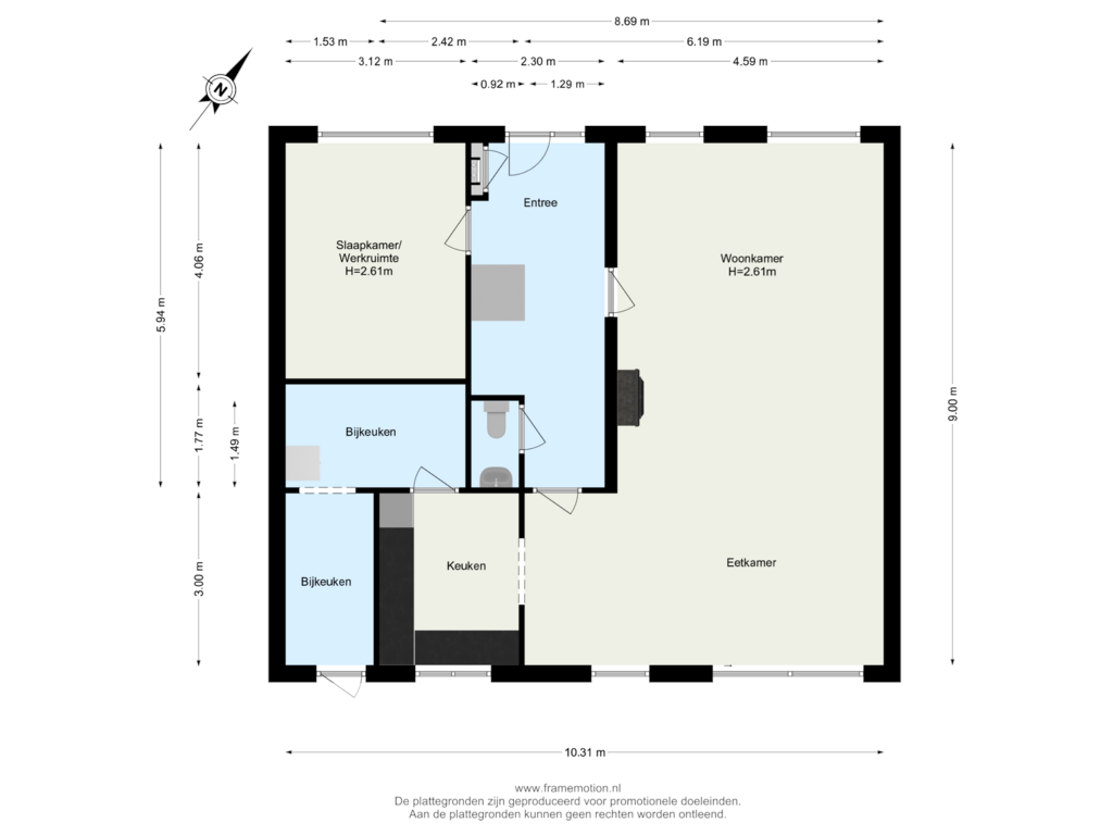 View floorplan of Begane Grond of Willem Coepijnstraat 11