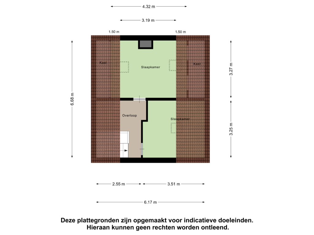 Bekijk plattegrond van Tweede Verdieping van Hobbemastraat 14