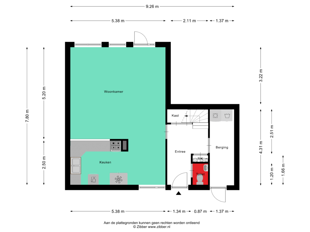 Bekijk plattegrond van Begane Grond van Morene 145