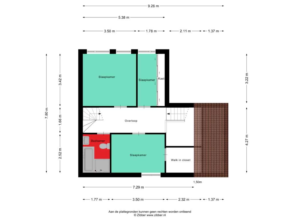 Bekijk plattegrond van Eerste Verdieping van Morene 145