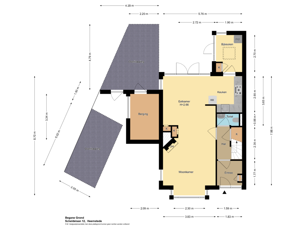 View floorplan of Begane Grond of Scheldelaan 12