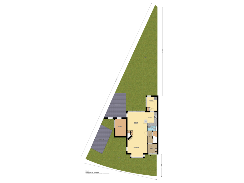 View floorplan of Situatie of Scheldelaan 12