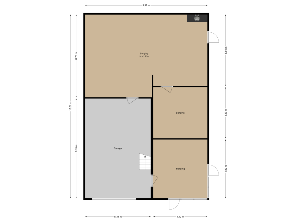 View floorplan of Garage of Apolloweg 275