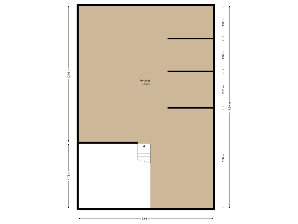 View floorplan of Berging of Apolloweg 275