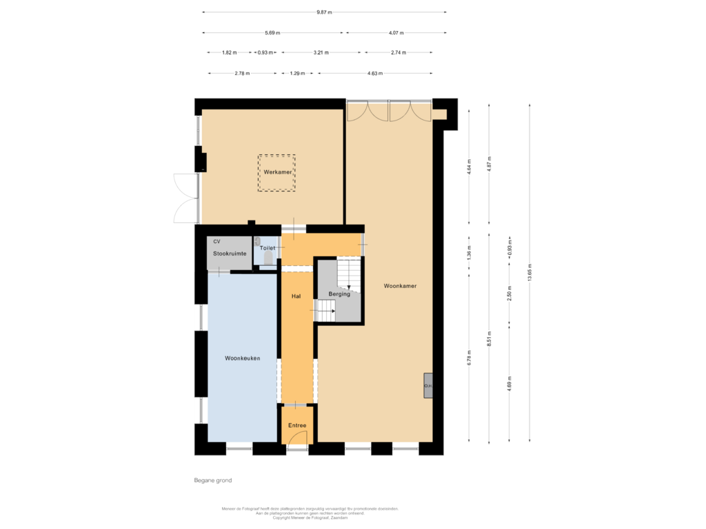 View floorplan of Begane grond of Schans 15