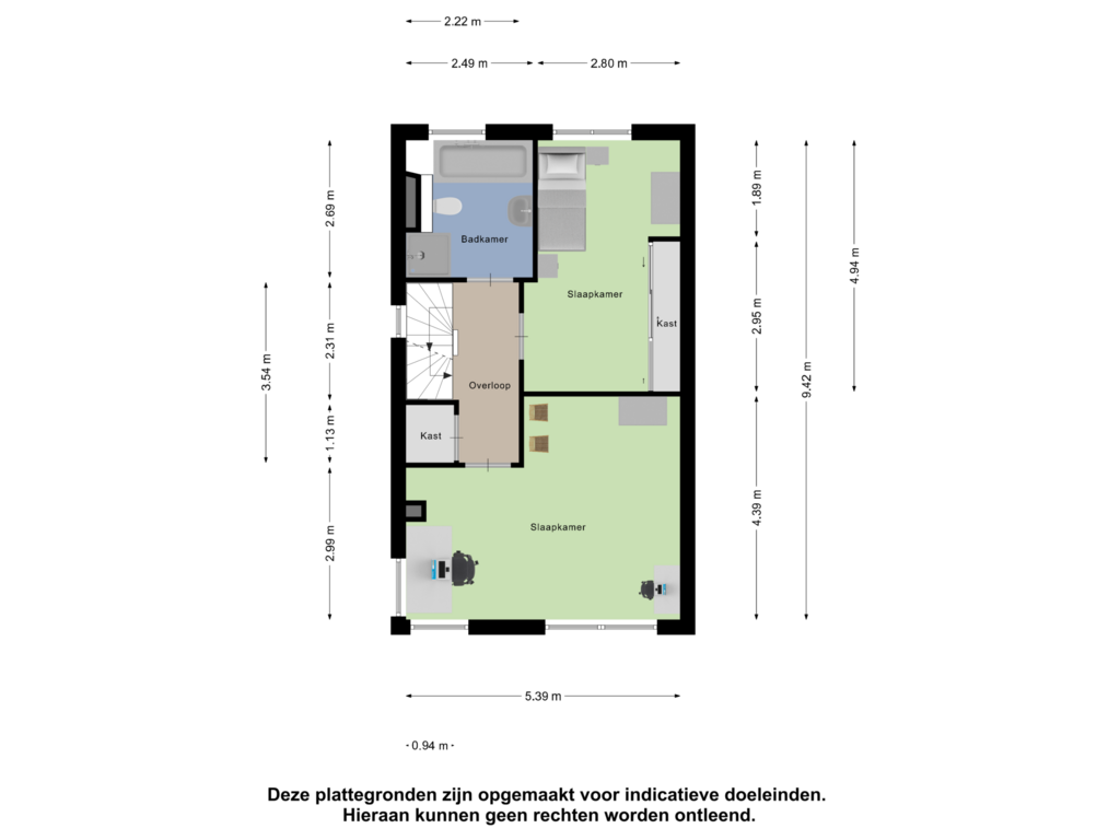 View floorplan of Eerste Verdieping of Limes 1