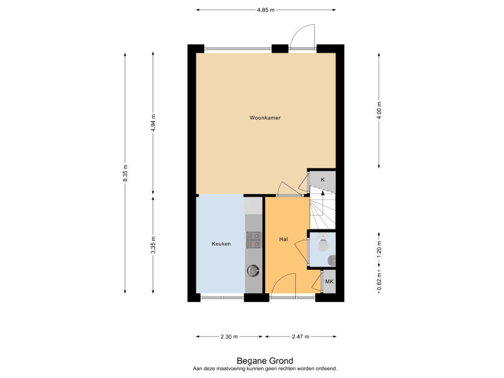 Bekijk plattegrond van Begane Grond van Multatulipad 79