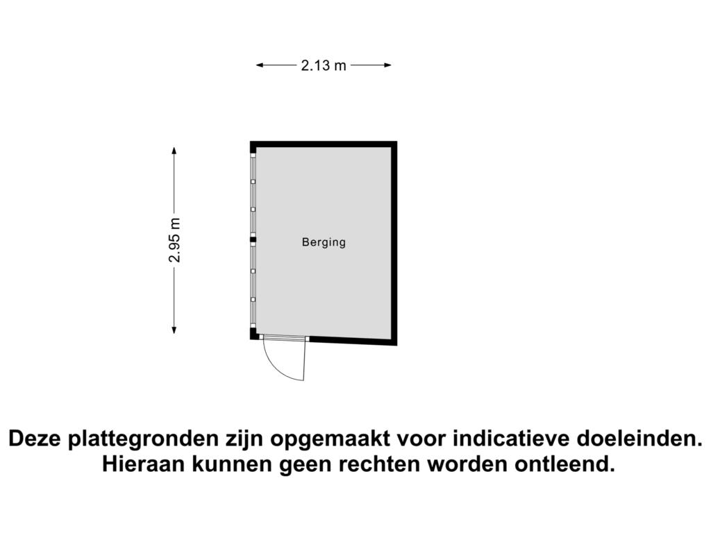 View floorplan of Berging of Zuideinde 5