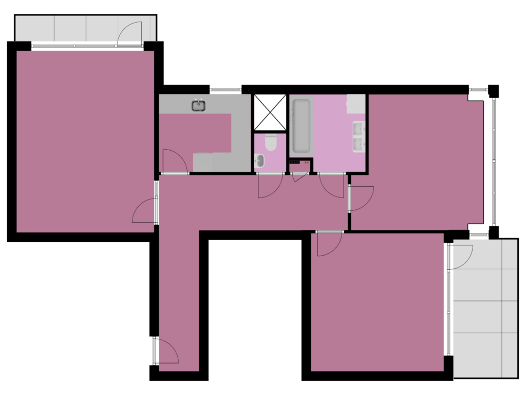 View floorplan of 17e Verdieping of Stationsstraat 142