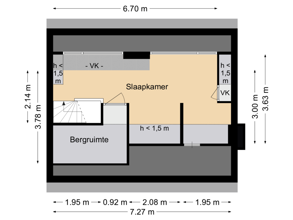 Bekijk plattegrond van Verdieping 2 van Tongerenseweg 47