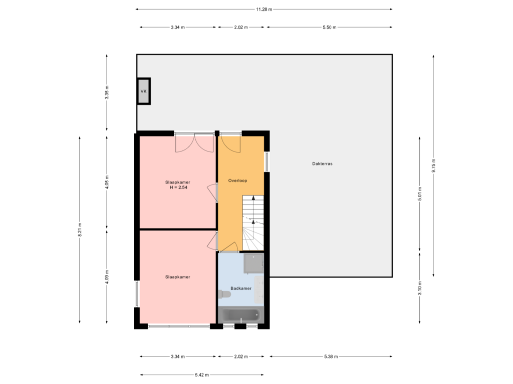 Bekijk plattegrond van eerste etage van Aletta Jacobskade 140