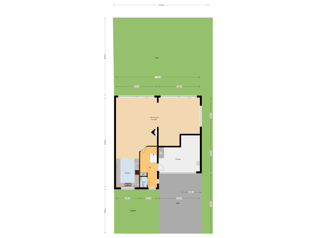 Bekijk plattegrond van perceel van Aletta Jacobskade 140