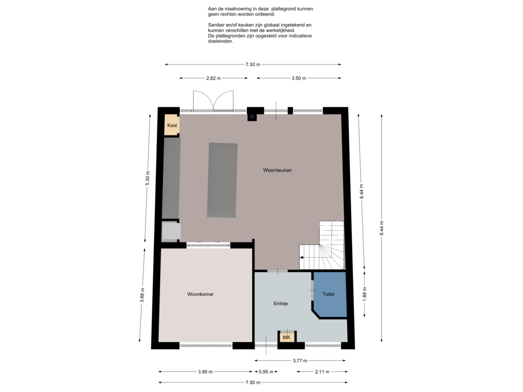 Bekijk plattegrond van Begane grond van Dubbele Ring 12