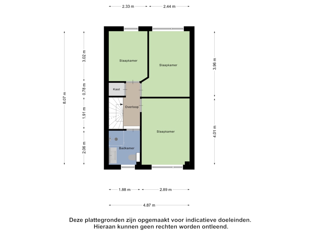 Bekijk plattegrond van Eerste verdieping van Burgemeester van Panhuyslaan 97