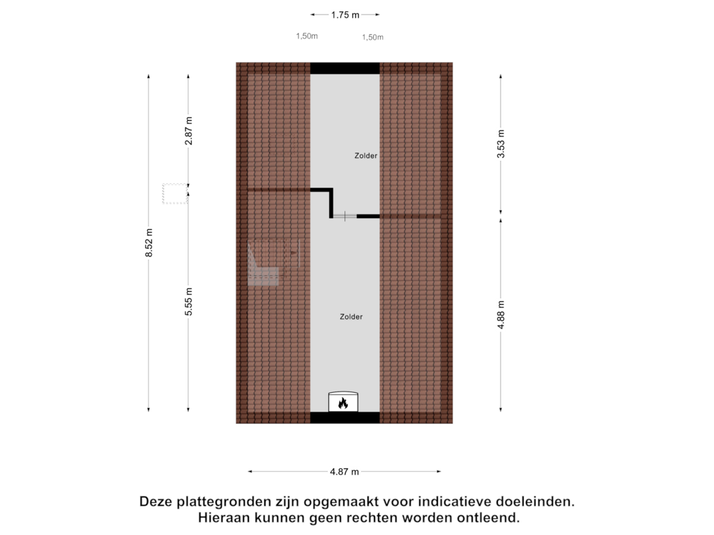 Bekijk plattegrond van Tweede Verdieping van Burgemeester van Panhuyslaan 97