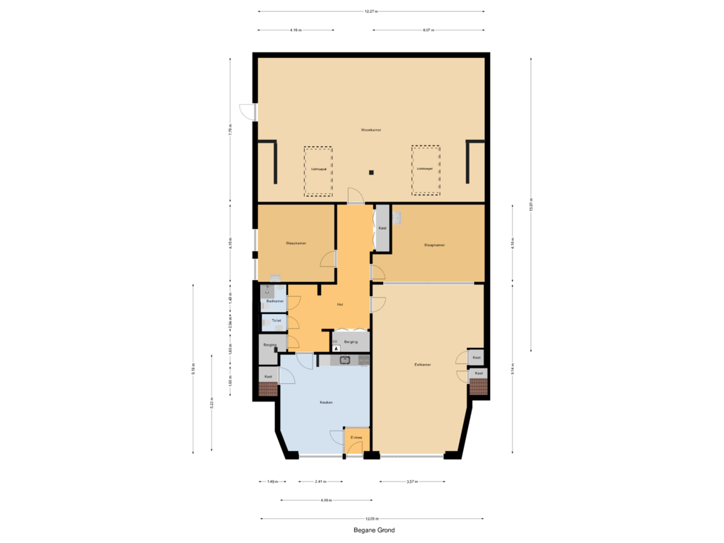 Bekijk plattegrond van Begane Grond van Graaf Jan van Nassaustraat 8-A