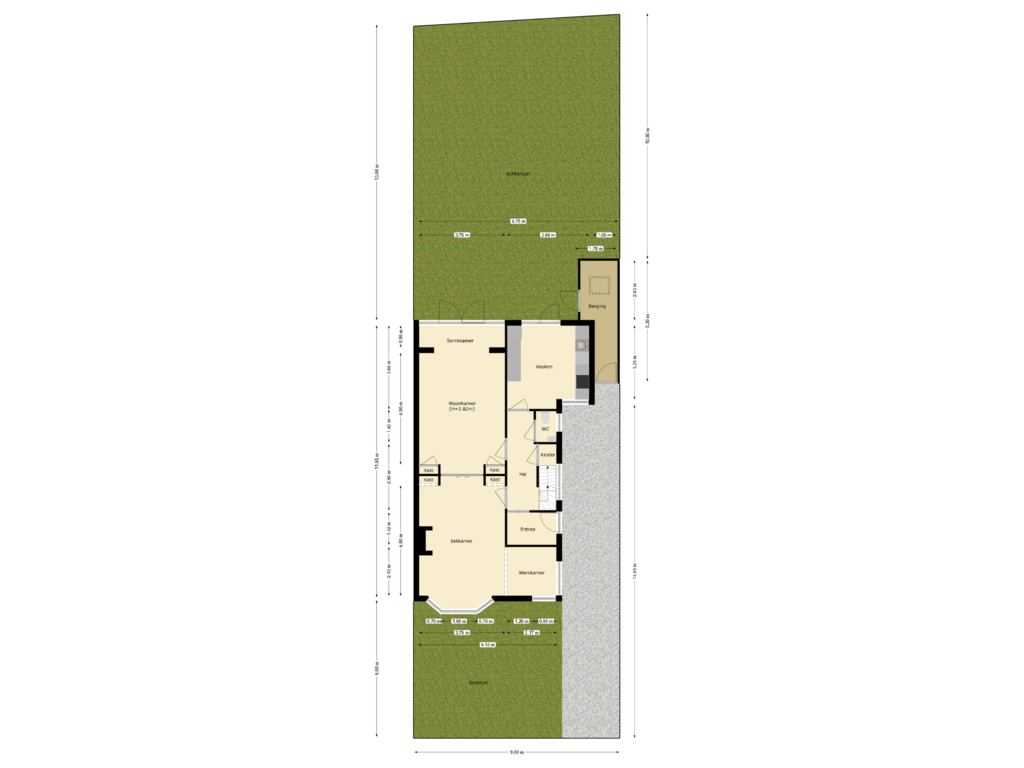 Bekijk plattegrond van perceel van Anna van Burenstraat 17