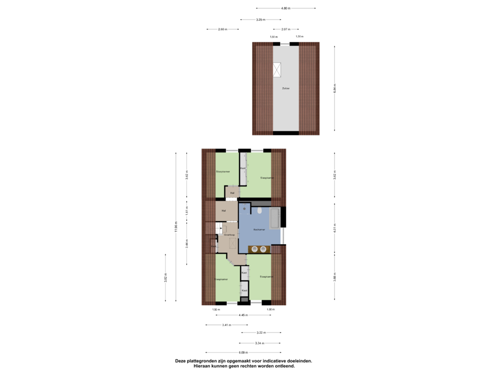 View floorplan of Eerste Verdieping of Molenweg 15