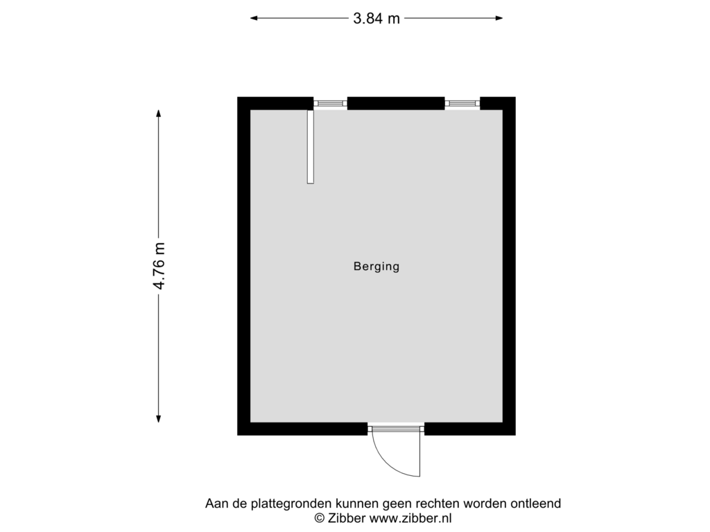 Bekijk plattegrond van Berging van Valeriusstraat 30