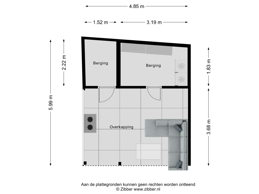 Bekijk plattegrond van Berging van Boulevard Antverpia 16